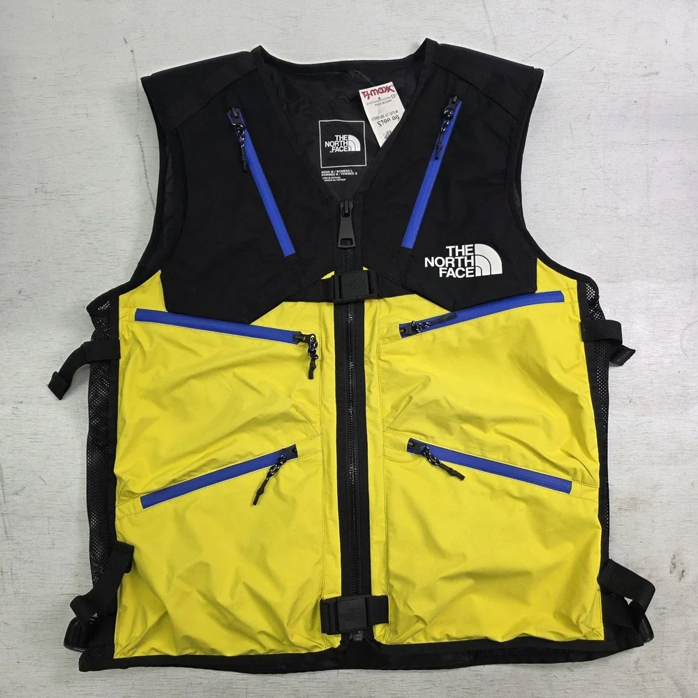 The North Face BLS 3L Vest‎ Lemon Black Unisex Women's L Men's M Layering Rare!